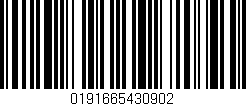 Código de barras (EAN, GTIN, SKU, ISBN): '0191665430902'
