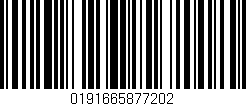 Código de barras (EAN, GTIN, SKU, ISBN): '0191665877202'