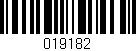 Código de barras (EAN, GTIN, SKU, ISBN): '019182'