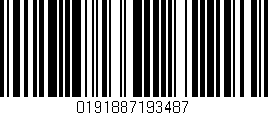 Código de barras (EAN, GTIN, SKU, ISBN): '0191887193487'