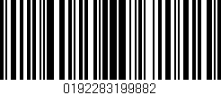 Código de barras (EAN, GTIN, SKU, ISBN): '0192283199882'