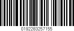 Código de barras (EAN, GTIN, SKU, ISBN): '0192283257155'