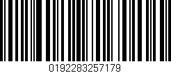 Código de barras (EAN, GTIN, SKU, ISBN): '0192283257179'