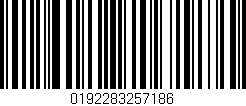 Código de barras (EAN, GTIN, SKU, ISBN): '0192283257186'