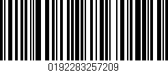 Código de barras (EAN, GTIN, SKU, ISBN): '0192283257209'