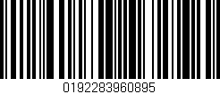 Código de barras (EAN, GTIN, SKU, ISBN): '0192283960895'