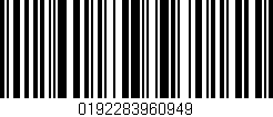 Código de barras (EAN, GTIN, SKU, ISBN): '0192283960949'