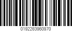 Código de barras (EAN, GTIN, SKU, ISBN): '0192283960970'
