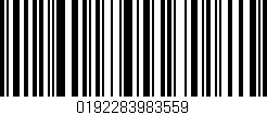 Código de barras (EAN, GTIN, SKU, ISBN): '0192283983559'