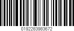 Código de barras (EAN, GTIN, SKU, ISBN): '0192283983672'