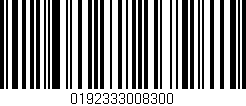 Código de barras (EAN, GTIN, SKU, ISBN): '0192333008300'