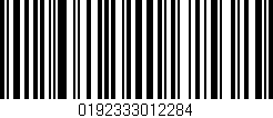 Código de barras (EAN, GTIN, SKU, ISBN): '0192333012284'