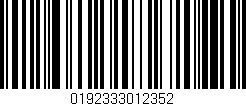 Código de barras (EAN, GTIN, SKU, ISBN): '0192333012352'