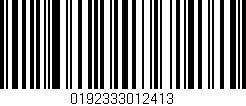 Código de barras (EAN, GTIN, SKU, ISBN): '0192333012413'