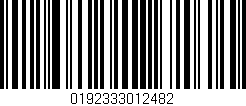 Código de barras (EAN, GTIN, SKU, ISBN): '0192333012482'
