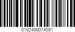 Código de barras (EAN, GTIN, SKU, ISBN): '0192499074591'