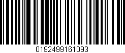 Código de barras (EAN, GTIN, SKU, ISBN): '0192499161093'