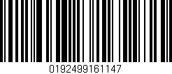 Código de barras (EAN, GTIN, SKU, ISBN): '0192499161147'
