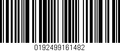 Código de barras (EAN, GTIN, SKU, ISBN): '0192499161482'