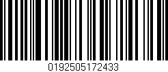 Código de barras (EAN, GTIN, SKU, ISBN): '0192505172433'