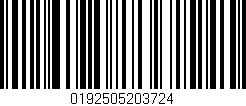 Código de barras (EAN, GTIN, SKU, ISBN): '0192505203724'