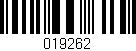 Código de barras (EAN, GTIN, SKU, ISBN): '019262'