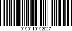 Código de barras (EAN, GTIN, SKU, ISBN): '0193113192837'