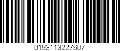 Código de barras (EAN, GTIN, SKU, ISBN): '0193113227607'