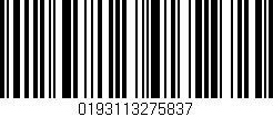 Código de barras (EAN, GTIN, SKU, ISBN): '0193113275837'