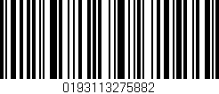 Código de barras (EAN, GTIN, SKU, ISBN): '0193113275882'
