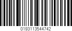 Código de barras (EAN, GTIN, SKU, ISBN): '0193113544742'