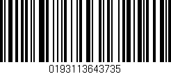 Código de barras (EAN, GTIN, SKU, ISBN): '0193113643735'