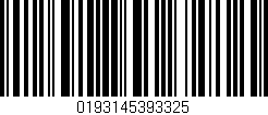 Código de barras (EAN, GTIN, SKU, ISBN): '0193145393325'