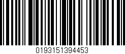 Código de barras (EAN, GTIN, SKU, ISBN): '0193151394453'