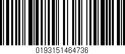 Código de barras (EAN, GTIN, SKU, ISBN): '0193151464736'