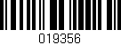 Código de barras (EAN, GTIN, SKU, ISBN): '019356'