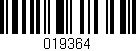 Código de barras (EAN, GTIN, SKU, ISBN): '019364'