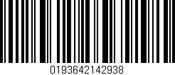 Código de barras (EAN, GTIN, SKU, ISBN): '0193642142938'