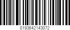 Código de barras (EAN, GTIN, SKU, ISBN): '0193642143072'