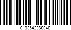 Código de barras (EAN, GTIN, SKU, ISBN): '0193642368840'