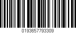 Código de barras (EAN, GTIN, SKU, ISBN): '0193657793309'