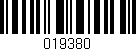 Código de barras (EAN, GTIN, SKU, ISBN): '019380'