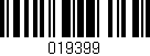Código de barras (EAN, GTIN, SKU, ISBN): '019399'