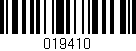Código de barras (EAN, GTIN, SKU, ISBN): '019410'