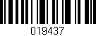 Código de barras (EAN, GTIN, SKU, ISBN): '019437'