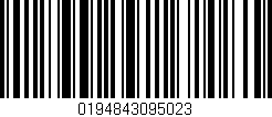 Código de barras (EAN, GTIN, SKU, ISBN): '0194843095023'
