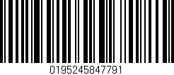 Código de barras (EAN, GTIN, SKU, ISBN): '0195245847791'