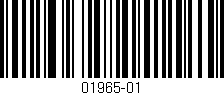 Código de barras (EAN, GTIN, SKU, ISBN): '01965-01'
