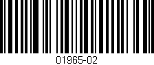Código de barras (EAN, GTIN, SKU, ISBN): '01965-02'