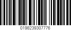 Código de barras (EAN, GTIN, SKU, ISBN): '0198239307776'
